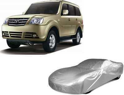 Red Silk Car Cover For Tata Sumo Grande (Without Mirror Pockets)(Grey)