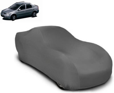 Auto Wheel Garage Car Cover For Mahindra Verito (Without Mirror Pockets)(Grey)