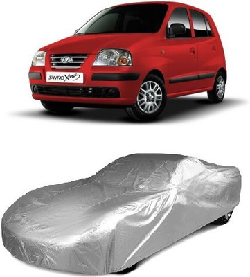 Avix Car Cover For Hyundai Santro Xing (Without Mirror Pockets)(Silver)