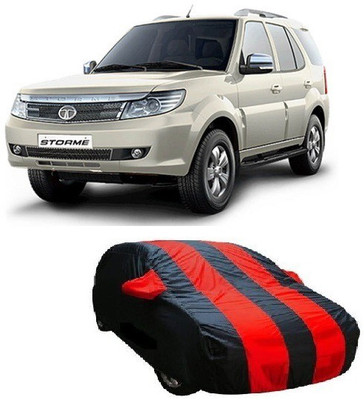 Avix Car Cover For Tata Safari Storme (Without Mirror Pockets)(Red, Black)