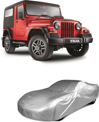 CAr Cover Car Cover For Mahindra Thar (Without Mirror Pockets)(Silver)