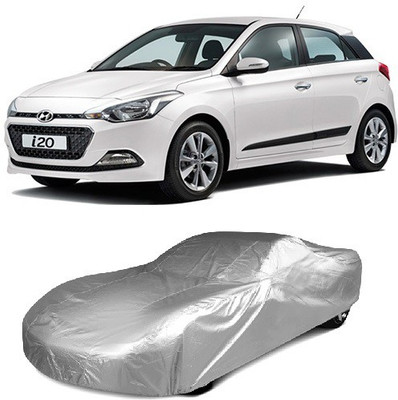 Techmaster Car Cover For Hyundai Elite i20 (Without Mirror Pockets)(Silver)