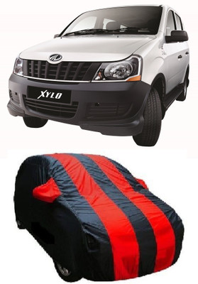 Auto Track Car Cover For Mahindra Xylo (With Mirror Pockets)(Red, Black)