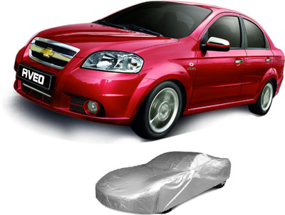 Auto Wheel Garage Car Cover For Chevrolet Aveo (Without Mirror Pockets)(Silver)