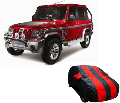 Dogwood Car Cover For Mahindra Bolero (With Mirror Pockets)(Red, Blue)