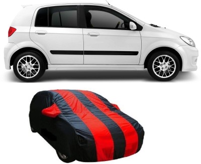 Auto Track Car Cover For Hyundai Getz (With Mirror Pockets)(Blue, Black)