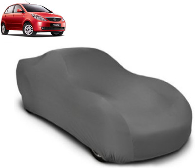 MYTECH Car Cover For Tata Vista (With Mirror Pockets)(Grey)