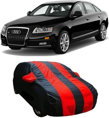 Accedre Car Cover For Audi A6 (With Mirror Pockets)(Red, Black)