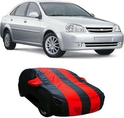 Auto Wheel Garage Car Cover For Chevrolet Optra (With Mirror Pockets)(Blue, Black)
