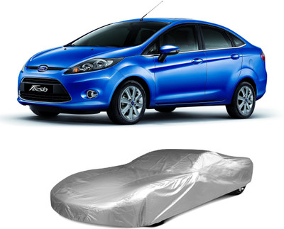 Red Silk Car Cover For Ford Fiesta (With Mirror Pockets)(Grey)