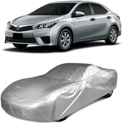 Tip Top Sales Car Cover For Toyota Corolla (Without Mirror Pockets)(Silver)