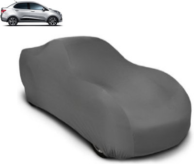 Auto Wheel Garage Car Cover For Hyundai Xcent (With Mirror Pockets)(Grey)
