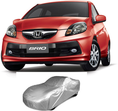 MYTECH Car Cover For Honda Brio (Without Mirror Pockets)(Silver)