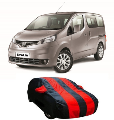 Next Zone Car Cover For Nissan Evalia (With Mirror Pockets)(Black, Red)