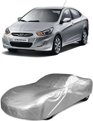 Everything Auto Car Cover For Hyundai Verna(Silver)