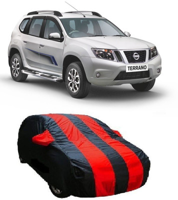 CAr Cover Car Cover For Nissan Terrano (With Mirror Pockets)(Blue, Black)