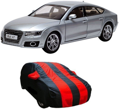 Car Bazaar Car Cover For Audi A7 (With Mirror Pockets)(Red, Black)