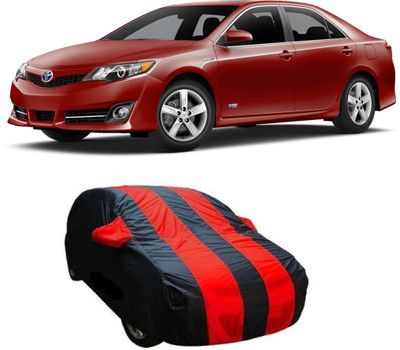 Car Bazaar Car Cover For Toyota Camry (With Mirror Pockets)(Red, Black)