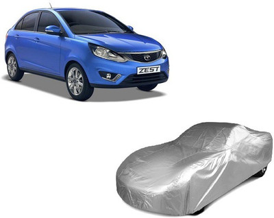 Avix Car Cover For Tata Zest (Without Mirror Pockets)(Silver)