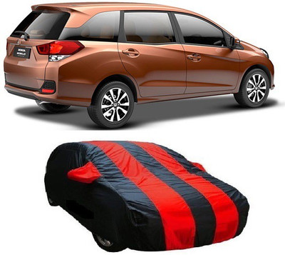 Car Fashion Car Cover For Honda Mobilio (With Mirror Pockets)(Red, Black)