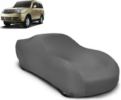 Aicc Car Cover For Tata Sumo Grande (Without Mirror Pockets)(Grey)