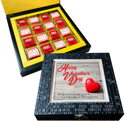 

Mystik Happy Valentine's Day Gift Box-For Him-For Her-16PC Chocolate Brittles(192 g)