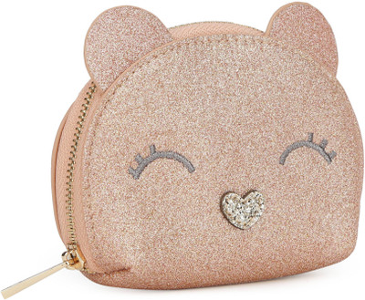 

Accessorize MN-48935782001 Pouch(Pink, Gold), Gold;pink