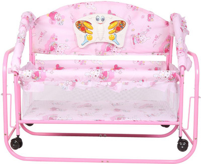 

Tiffy & Toffee Baby Princess Cradle Cum Cot/Bed(Pink)