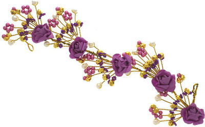 

Anuradha Art Jewellery French Roll Braid Extension(Purple)