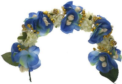 

Anuradha Art Jewellery French Roll Braid Extension(Blue)