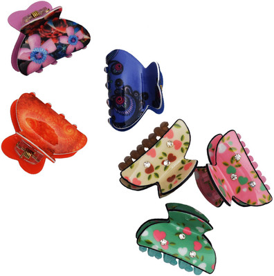 

Fashion Air Women's 6pc Hair Clature Combo set Hair Claw(Multicolor)