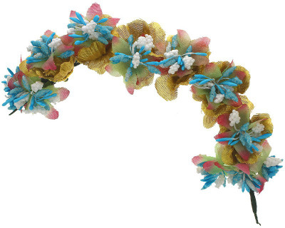 Anuradha Art Jewellery French Roll Braid Extension(Blue)