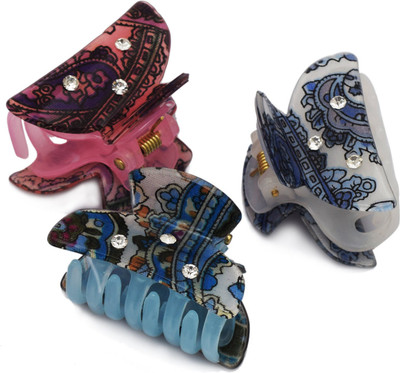 

Fashion Air Women's 3 pc Hair Clature Set Hair Claw(Multicolor)