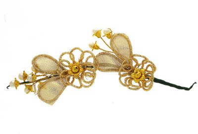 

Anuradha Art Jewellery French Roll Braid Extension(Gold)