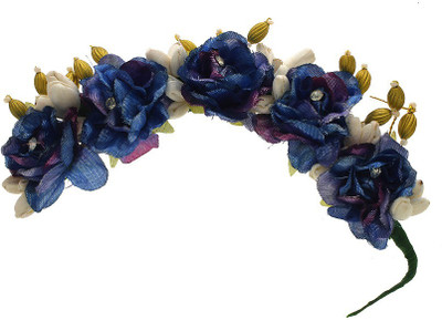 

Anuradha Art Jewellery French Roll Braid Extension(Blue)