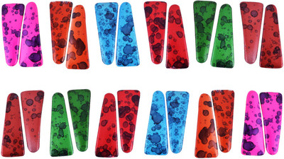 

Fashion Air Women's 24 pc Multicolor Baby Girl Tic Tac Hair Clip Combo Set Tic Tac Clip(Multicolor)