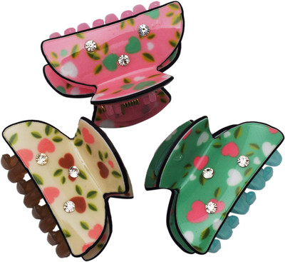 

Fashion Air Women's 3 pc Hair Clature Set Hair Claw(Multicolor)