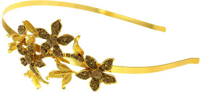 Anuradha Art Jewellery Hair Band Hair Band(Gold)