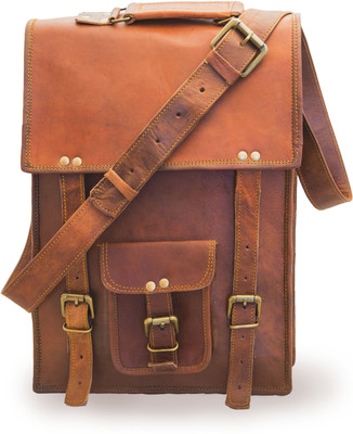 

Handcrafted exports Messenger Bag(Brown)