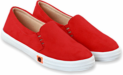 

Manas Girls Slip on Loafers(Red