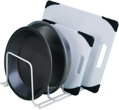 

Howards Cookware Cutlery Organizer Steel Kitchen Rack(White)