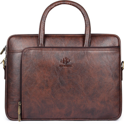 

The Clownfish 15.6 inch Laptop Messenger Bag(Brown), Mahogany