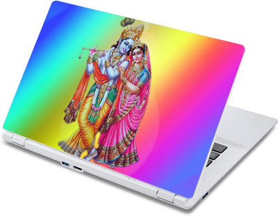 

ezyPRNT Colorful Radha Krishna (13 to 13.9 inch) Vinyl Laptop Decal 13