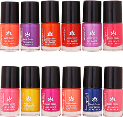 

Aroma Care Nail Lacquer, Popular Collection Limited Edition Nail Polish Combo Set of 12 Pcs (2) Light Orange, Purple, Neon Orange, Neon Red, Light Purple, Neon Meganta, Neon Pink, Yellow, Dark Pink, Light Orange, Blue, Neon Pink(Pack of 12)