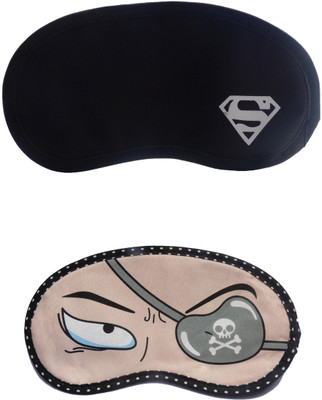 

Jenna W_Superman-PatchEye Cartoon Travel Sleeping Eye Cover Blindfold (Pack of 2)(2 g)