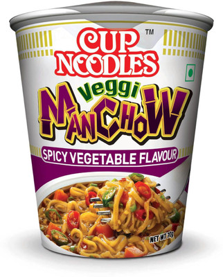 

Nissin Veggie Manchow Cup Noodles 70 g(Vegetarian)