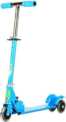 

P17 collection Heavy Metallic Big Size 3 Wheel Height Adjustable Scooter For Kids Outdoor Scooter(Blue)