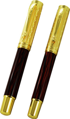 

Auteur Signature Collection Designer Metallic Marble Finish Wine Colour Pen Gift Set(Pack of 2)
