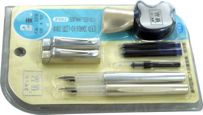

Auteur Pen Gift Set With Ink Pot, One Converter Pump & One Cartridge Pen In Blister Pack Fountain Pen