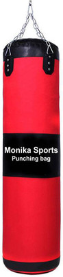 

Monika Sports 4.5 feet red & black punching bag Hanging Bag(4.5 feet, 2 kg)
